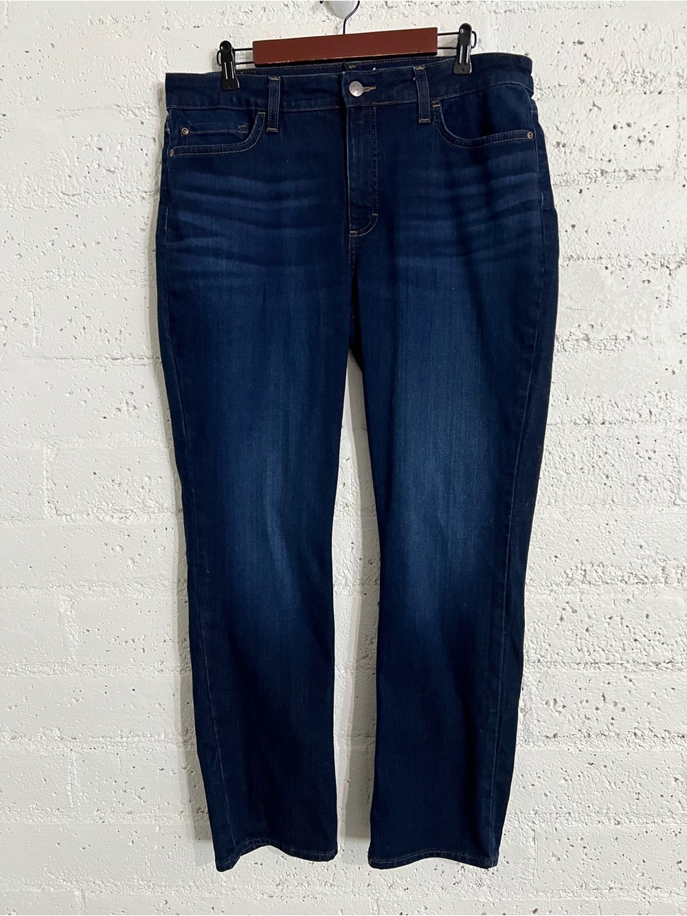 Lee Womens Jeans 16 M Blue Denim Dark Wash Regular Fit Straight Leg Mid Rise I4